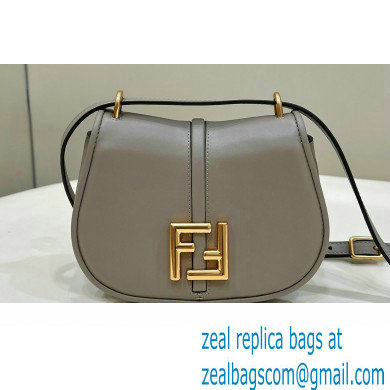 Fendi C Com Small bag in leather Gray 2023 - Click Image to Close